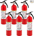 Kidde Multi Purpose Fire Extinguisher for Home, Office, Dorm, Residential, 1A10BC, 6 Pack