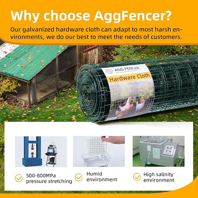 36in x 50ft Green Hardware Cloth 2x3 inch 16Ga PVC Coated Wire Mesh Vinyl Coated Fence, Welded Metal Chicken Wire Fencing Roll, Garden Plant Fencing, for Chicken Coop and Home Improvement