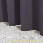 NICETOWN Greyish Purple Blackout Curtains 90 inches Long, Grommet Thermal Insulated Room Darkening Window Treatments Voice Reducing for Bedroom/Patio Door, 2 Panels, W52 x L90