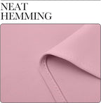 NICETOWN Patio Glass Door Blackout Curtains for Bedroom/Living Room, Privacy Panel Drapes for Dining Room and Guest Room (Crystal Pink, 42 inches Wide x 95 inches Long, 1 Pair)