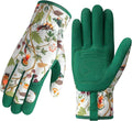 Trifabricy Gardening Gloves for Women, Breathable leather Garden Gloves with Grip, Thorn-Proof Puncture-Resistant Work Gloves