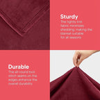 Utopia Bedding Fleece Blanket Queen Size Burgundy 300GSM Luxury Anti-Static Fuzzy Soft Microfiber Bed Blanket (90x90 Inch)