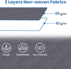 Fab totes Storage Bags,Clothes Blanket Storage Bins Foldable Closet Organizers with Reinforced Handle for Home Dorm Storage and Organization,Fabric Bags for Organizing Sheets,Clothing (Grey,8 Pack)