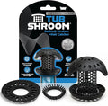 TubShroom Ultra Stainless Steel Drain Protector, Hair Catcher Strainer for Bathroom Tub and Shower, Matte Black, 1-Pack