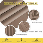 NICETOWN Room Divider Curtain 132 Inches Long, Wide Blackout Sliding Door Curtain for Bedroom, Room Darkening Privacy Window Curtain for Patio Door (1 Panel Set, Cappuccino, 80 x 132 Inch)