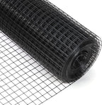 48'' x 50' 1inch Hardware Cloth 16 Gauge Black Vinyl Coated Welded Fence Mesh for Home and Garden Fence and Home Improvement Project