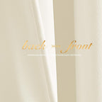 NICETOWN Thermal Insulated Velvet Curtains Ivory White 90 Inch Length, Heavy Duty Keep Warm Drapes Room Darkening Thermal Insulated Curtains for Patio Hall Villa, Bedroom Window Treatment, Set of 2