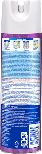 Lysol Disinfectant Spray, Sanitizing and Antibacterial Spray, For Disinfecting and Deodorizing, Lavender & Cotton Blossom Scent, 19 Oz (Pack of 2)