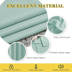 NICETOWN Seafoam Green Curtains 2 Panels 84 inches Long - Grommet Blackout Thermal Insulated Room Darkening Sound Reducing Window Drapes for Living Room/Bedroom, W52 x L84