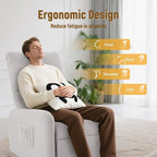 360° Rocking Chair, Nursery Rocker Chair with Side Pockets, Glider Nursing Chair with Steel Structure Base, Small Chair for Small Spaces, Sherpa Swivel Accent Chairs for Living Room, Nursing