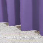 NICETOWN Blackout Curtains for Girls Room - Thermal Insulated Solid Grommet Room Darkening Curtains/Panels/Drape for Bedroom (Lilac Purple, 1 Pair, 66 by 72-Inch)