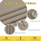 NICETOWN Taupe Window Treatments 66 inch Length 2 Panels Set, Grommet Blackout Room Darkening Thermal Curtains Sound Reducing for Bedroom/Kid Room, W66 x L66