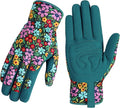 Trifabricy Gardening Gloves for Women, Breathable leather Garden Gloves with Grip, Thorn-Proof Puncture-Resistant Work Gloves
