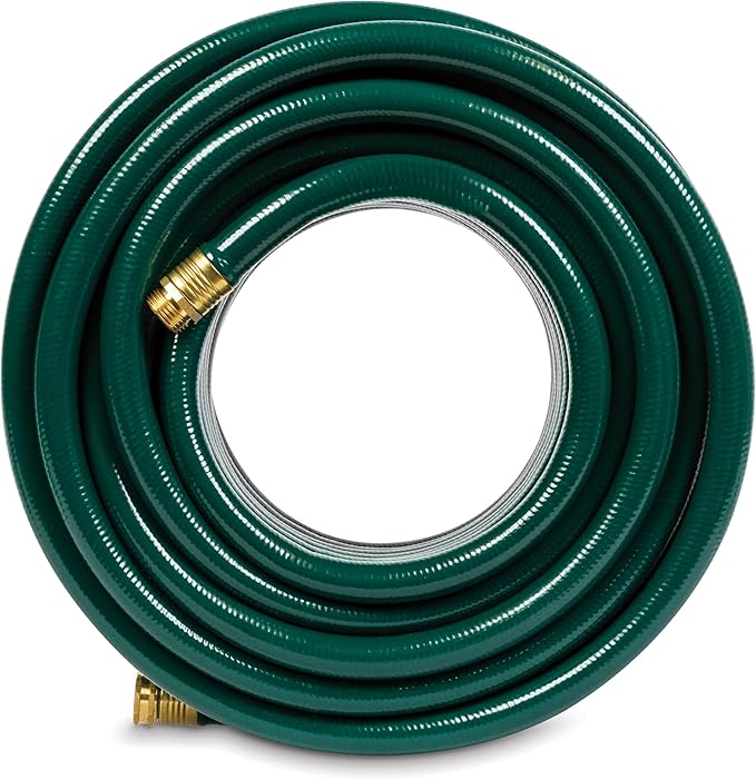 Gilmour Flexogen 3/4 in x 100 ft Garden Hose, Heavy Duty Water Hose, Flexible and Kink Resistant Outdoor Hose, Green