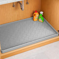 Jin&Bao Waterproof Under Sink Mat 37" x 19", Thick Silicone Mat Cabinet Protector for Kitchen and Bathroom, Shelf Liner, Home Organizer and Storage, Multipurpose Tray for Gadgets and Essentials