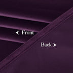 NICETOWN Purple Velvet Curtains 90 inch Long for Yoga Room, Dark Purple - Rod Pocket Romantic Vibe Home Decor Luxury Blackout Window Treatments for Bedroom and Living Room(2 Pieces, 52" Wide)