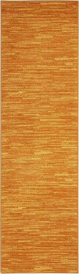 Nourison Home Nourison Essentials Sunburst 2'2" x 10' Area Rug - Easy Clean, Non Shedding, Bed Room, Living Room, Dining Room, Kitchen (10' Runner)