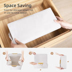 STORAGE MANIAC 3-Pack Large Laundry Hamper, 100L (26.4 Gal) Collapsible Laundry Basket with Bamboo Handles, Freestanding Waterproof Clothes Hamper for Laundry Room, Bedroom, Dorm, Towels, Toys, White