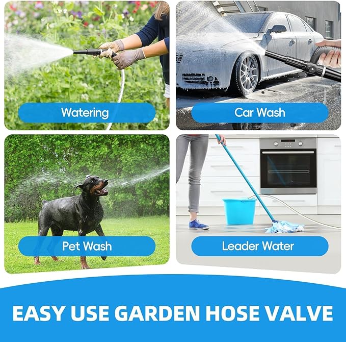 SPECILITE Metal Garden Hose 100ft Heavy Duty 304 Stainless Steel Water Pipe for Yard, Outdoor - Durable, Tough & Flexible, Kink & Tangle Free, Pet-proof, Puncture Resistant with Independent Grip