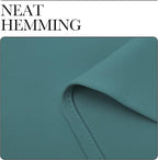 NICETOWN Bedroom Curtain Panels Blackout Draperies, Thermal Insulated Solid Grommet Blackout Curtains/Drapes (Sea Teal, One Pair, 55 by 68-inch)