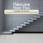 Nexus Self Adhesive 12-Inch Vinyl Floor Tiles, 20 Tiles - 12" x 12", Salt n Pepper Granite - Peel & Stick, DIY Flooring for Kitchen, Dining Room, Bedrooms & Bathrooms by Achim Home Decor