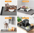 Winisok Silicone Under Sink Mat 28" x 19", kitchen Essentials and Gadgets, Shelf liner and Cabinet Protector, Home Organizers and Storage, Waterproof Bathroom Tray
