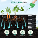 5 in 1 Galvanized Raised Garden Bed - 8x3x1ft (2Packs) Modular Planter Box Outdoor | Metal Raised Bed Kit with Bracing Rods for Gardening Vegetables Flowers Fruits Herbs (Dark Grey)