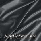 NICETOWN Grey Velvet Curtains 144 inches Long for Living Room, Sound and Sunlight Reducing Heavy Matt Rod Pocket Drapes/Panels for High Celling Wall (2 Panel Per Pack, 52x144)
