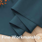 H.VERSAILTEX Premium Blackout Thermal Insulated Room Darkening Curtains for Bedroom/Living Room - Classic Grommet Top (2 Panels, Dark Teal, 52 Inch by 72 Inch)