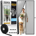 AUGO Magnetic Screen Door - Self Sealing, Heavy Duty, Hands Free Mesh Partition Keeps Bugs Out - Pet and Kid Friendly - Patent Pending Keep Open Feature - 38 Inch x 81 Inch