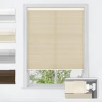 LazBlinds No Tools No Drill Cordless Cellular Shades, Light Filtering Honeycomb Shades for Home, Thermal Insulation Blinds for Windows, 36" W x 48" H, Beige