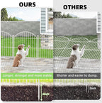 Decorative Garden Fence 24in (H) x20ft (L), 10 Pack No Dig Fence Animal Barrier for Dog, Arched Flower Bed Edging, Wire Border Panel Fencing for Yard Patio Outdoor Decor White