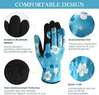 Trifabricy Gardening Gloves for Women, Breathable leather Garden Gloves with Grip, Thorn-Proof Puncture-Resistant Work Gloves
