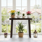 Plank+Beam Solid Wood Console Table, 36 Inch, Sofa Table, Narrow Entryway Table for Hallway, Behind The Couch, Living Room, Foyer, Easy Assembly, Walnut