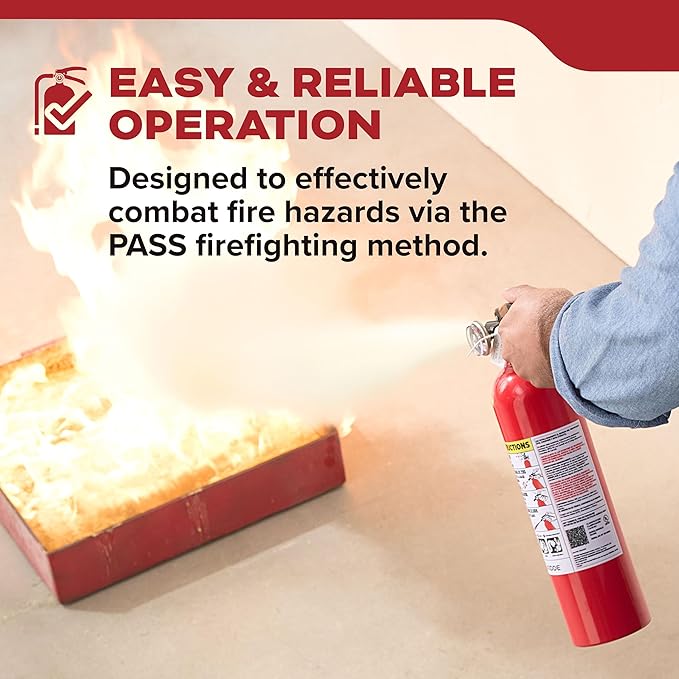 Kidde Fire Extinguisher for Home, 1-A:10-B:C, Dry Chemical Extinguisher, Red, Mounting Bracket Included, 4 Pack