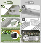 Galvanized Raised Garden Bed Outdoor- Raised Beds for Gardening| Metal Planter Box, Steel Raised Garden Bed Kit with Safety Edging and Gloves for Vegetables, Flower, Herbs (6x2x1.4FT, Green)