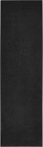 Nourison Home Nourison Essentials Black 2'2" x 10' Area Rug - Easy Clean, Non Shedding, Bed Room, Living Room, Dining Room, Kitchen (10' Runner)