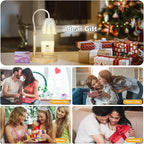 Candle Warmer Lamp with 3 Bulbs, Adjustable Height Dimmable Candle Warmer with Timer, Compatible with Large Jar Candles, Candle Lamp with Charming Gift Box for Her/Him