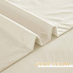 NICETOWN Ivory White Velvet Curtains 54" Length 42" Wide, Light Dimming Thermal Insulated Luxury and Thick Window Treatments for Bedroom Living Room, 2 PCs