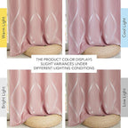 NICETOWN 100% Blackout Pink Curtains for Bedroom and Living Room, Easy Care Solid Thermal Insulated Grommet Panels and Drapes for Bedroom Decoration, 52" x 72", 2 Panels