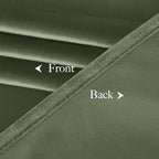 NICETOWN Sage Green Blackout Curtains 72 inches Long 2 Panels (62-inch Wide), Farmhouse and Sleek Velvet Drapes and Curtains for Doorway, Patio Sliding Door, Office, Dorm