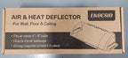 4 Pack Transparent Adjustable Air Deflector for Vents, Sidewalls and Ceiling Registers, 8.5" to 15"