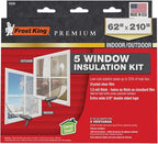 Frost King V85M Extra Strength Indoor Shrink Window Kits, Clear