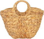 Household Essentials Water Hyacinth Basket with Handles