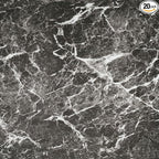 Nexus Self Adhesive Vinyl Floor Tiles, 20 Tiles - 12'' x 12'', Smoke Marble Peel & Stick, DIY Flooring for Kitchen, Dining Room, Bedrooms Bathrooms by Achim Home Decor, Dark Grey with White Vein