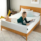 Zinus 12 Inch King Green Tea Memory Foam Mattress [New Version], Fiberglass Free, Medium Firm Feel, Zoned Pressure Relief, Certified Safe Foams & Fabric, Mattress in A Box