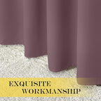 NICETOWN Patio Blackout Curtain Panels - Extra Wide Sliding Door Thermal Insulated Drape, Privacy Room Divider Curtain for Bedroom Office (Dry Rose, 66 x 118 Inch Long)