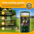 24in x 100ft Green Hardware Cloth 2x3 inch 16Ga PVC Coated Wire Mesh Vinyl Coated Fence, Welded Metal Chicken Wire Fencing Roll, Garden Plant Fencing, for Chicken Coop and Home Improvement