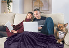 Utopia Bedding Fleece Blanket Twin Size Purple 300GSM Luxury Anti-Static Fuzzy Soft Microfiber Bed Blanket (60x80 Inch)