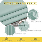 NICETOWN Privacy Blackout Doorway 80 inch Curtains, Grommet Light Blocking Window Treatments Thermal Drapes for Bedroom/Living Room, W46 x L80, 2 Panels, Aqua Blue